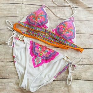 VS Paisley Padded Bohemian Triangle Bikini